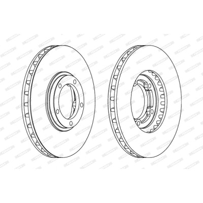 Гальмівний диск FERODO DDF1658 Вінниця - фото 1