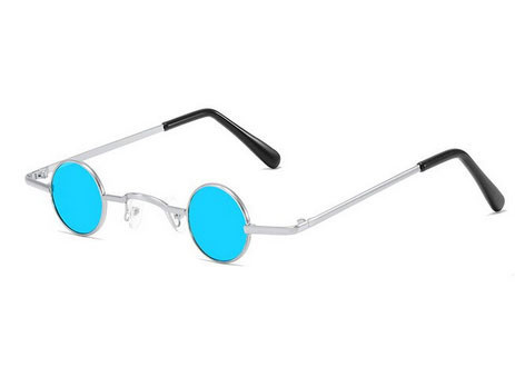 Окуляри сонцезахисні круглі блакитні Retro Image Київ - фото 1