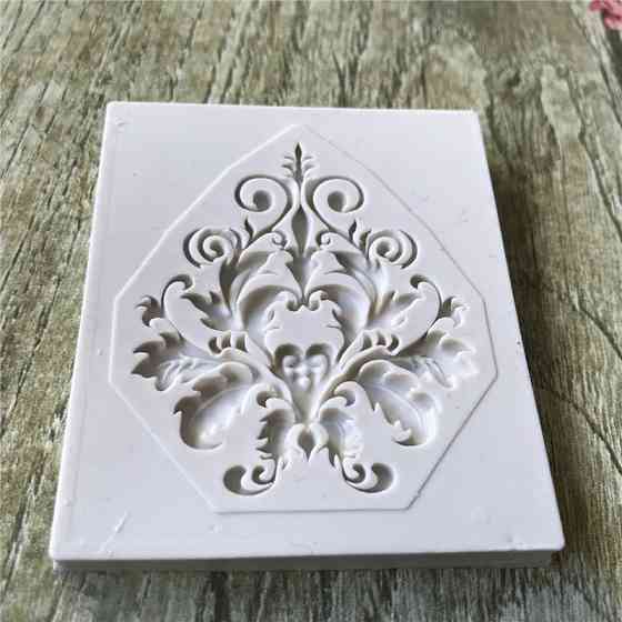 Молд силіконовий Абстракція 47 на 39 мм сірий Київ