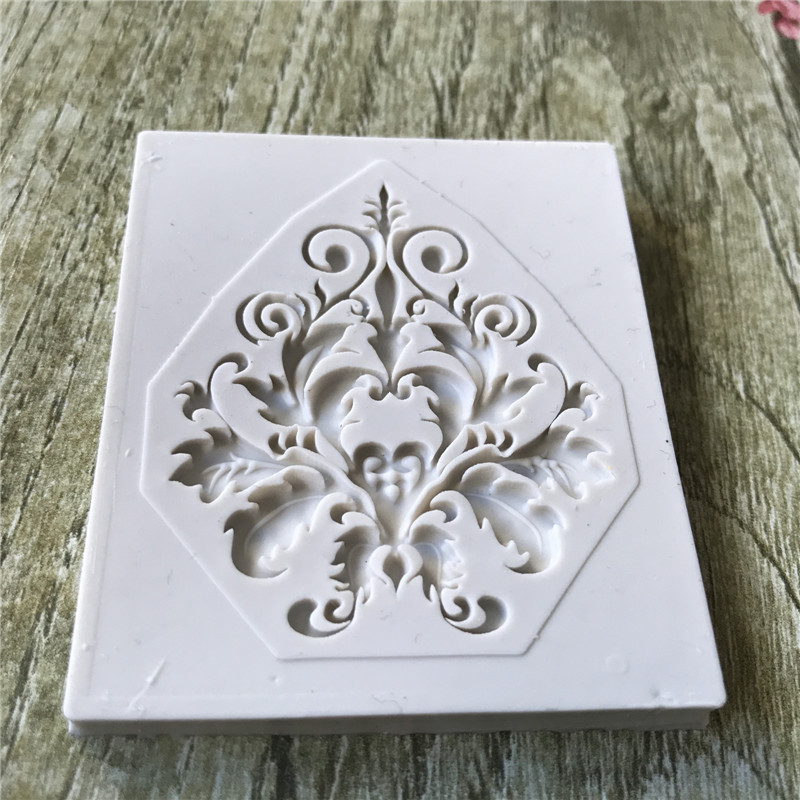 Молд силіконовий Абстракція 47 на 39 мм сірий Київ - фото 1