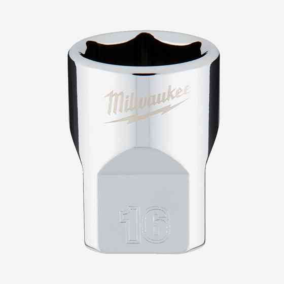 Головка хромированная метрическая 3/8'' MILWAUKEE, 16мм Одесса