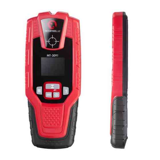 Детектор проводки, макс. глибина 100 мм, кольоровий дисплей INTERTOOL MT-3091 Київ