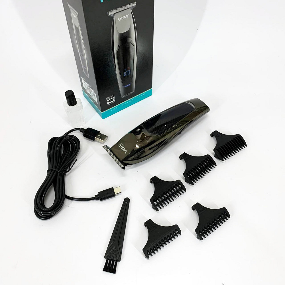 Електрична машинка тример для волосся і бороди, Професійна електрична машинка для стрижки HX-26 Львів - фото 10