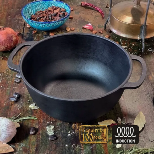 Казан чавунний 3л алюмінієва кришка Т402С2 Майстерня Житомир