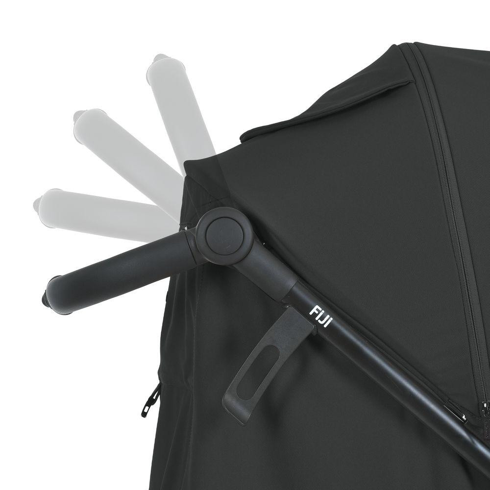 Коляска дитяча El Camino FIJI Black прогулянкова з москітною сіткою та чохлом на ніжки Чорна (ME 1113-2) Чернигов - изображение 8