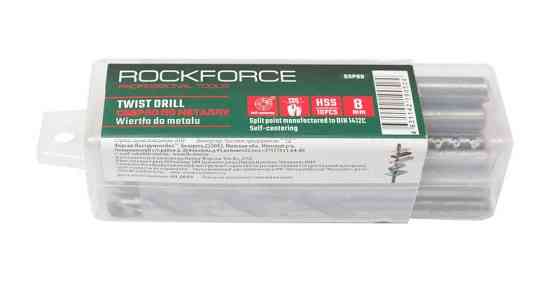 Свердло по металу 8мм HSS (10шт), в пластиковому футлярі Одеса