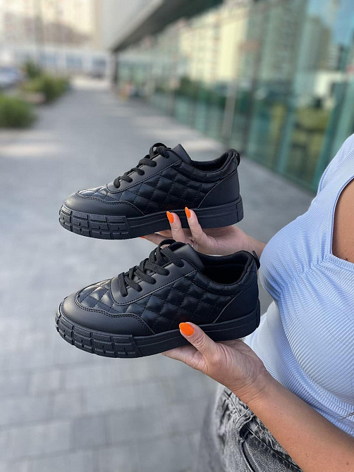 Weide Кеди жіночі WEIDE чорні еко-шкіра 37-41рр. ( ) Коломия - фото 1