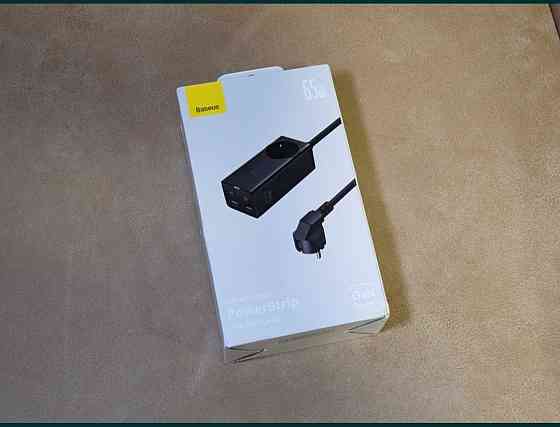 Зарядное устройство Baseus Gan 3 Pro Powerstrip c розеткой + 4 USB 65w. Киев