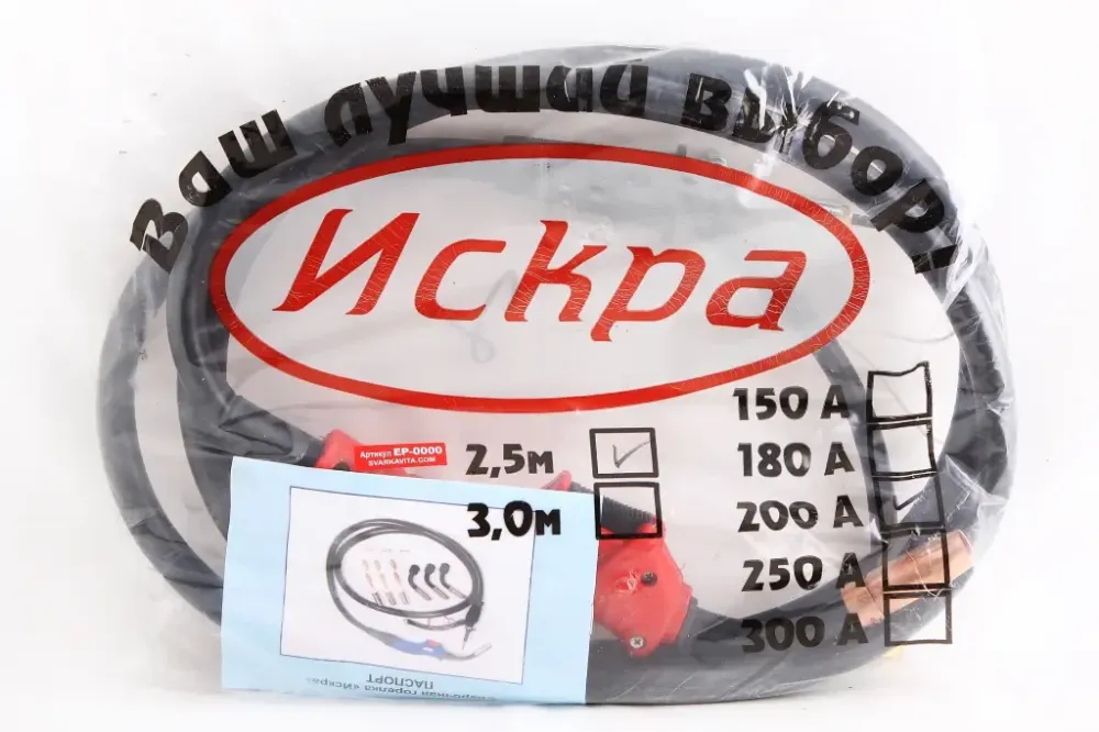 Рукав напівавтомату Іскра 200А 2.5м Вінниця - фото 2