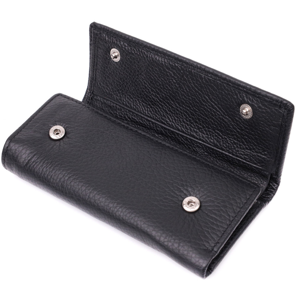 Шкіряна ключниця з функцією гаманця, чорна (ST Leather) Київ - фото 15