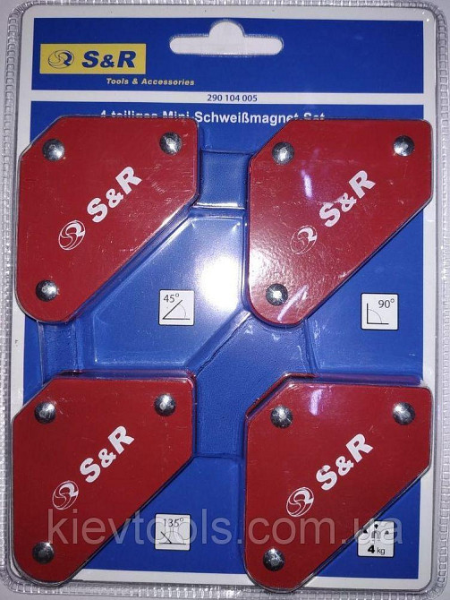 Набор магнитных держателей для сварочных работ S&R 290104005 Коломыя - изображение 1