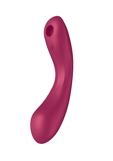 Вакуумный вибратор с тройной стимуляцией Satisfyer Curvy Trinity 1, бордовый Sex Aura Киев - изображение 1