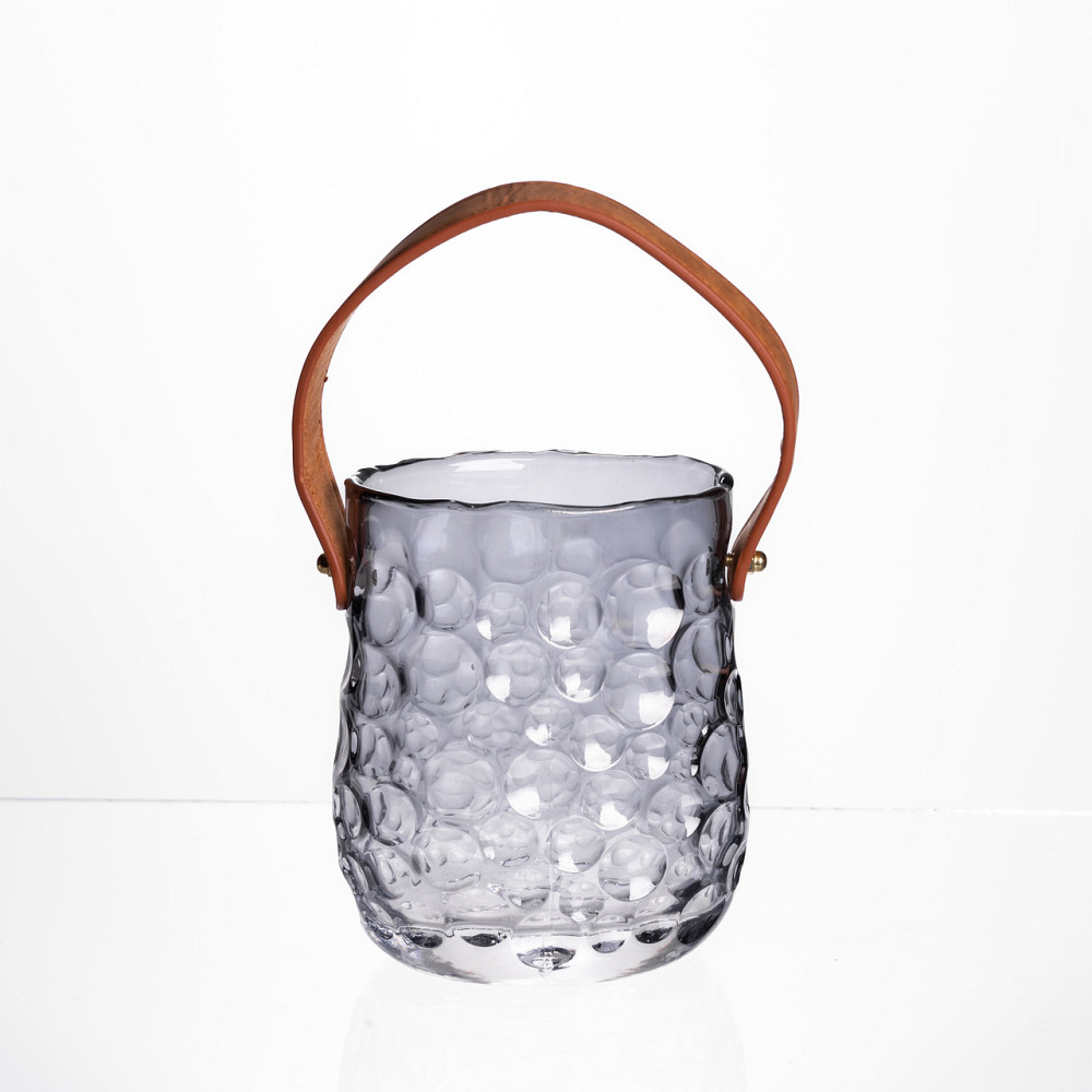 Yiwu Ваза сумочка з ручкою 11,5×7,5×15 см 800 мл Сірий HP-19-153-2 Коломыя - изображение 1