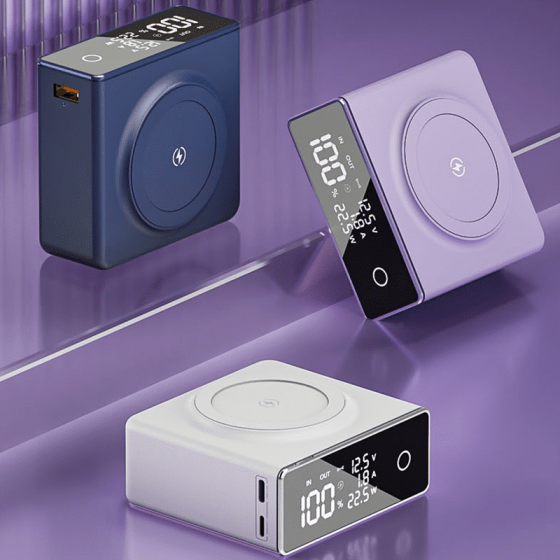 Повербанк Q7 20000 mAh з MagSafe - Темно-синій Киев