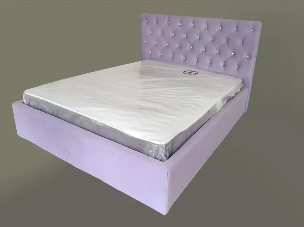 Кровать BNB Двуспальная Arizona Comfort 180 x 200 см Simple С подъемным механизмом и нишей для белья Фиолетовый Киев - изображение 2