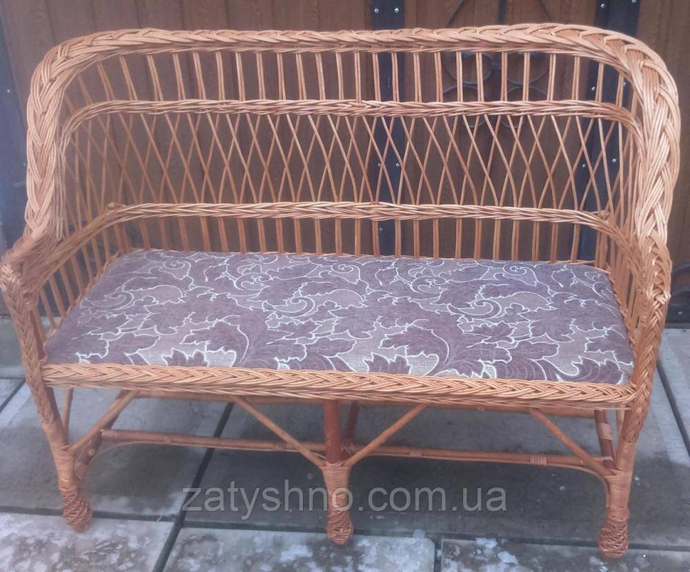 Зручний плетений диван для дачі Київ - фото 9