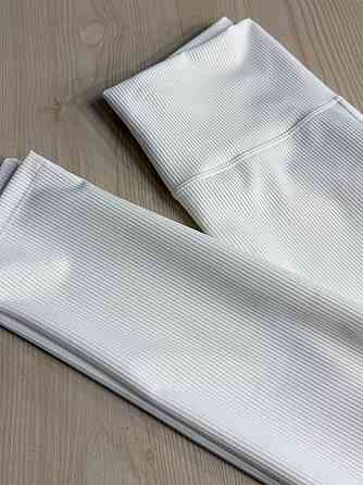 Лосини жіночі A-N 26001 в рубчик з широким поясом білі, білий, L Київ