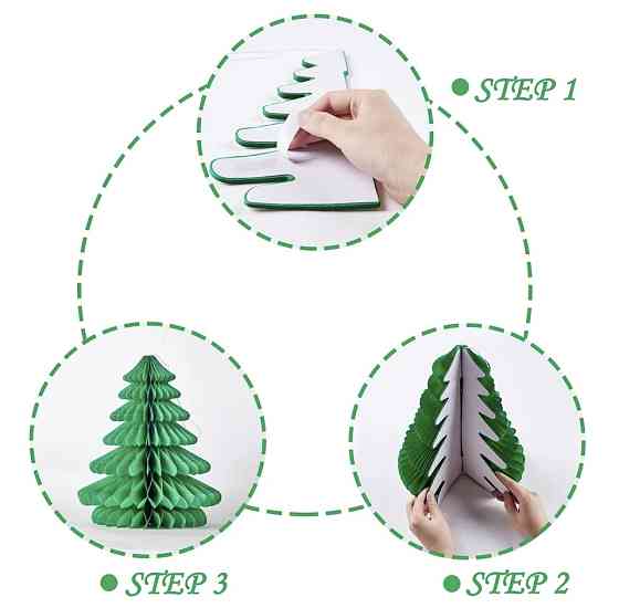 Новогодняя гирлянда соты 