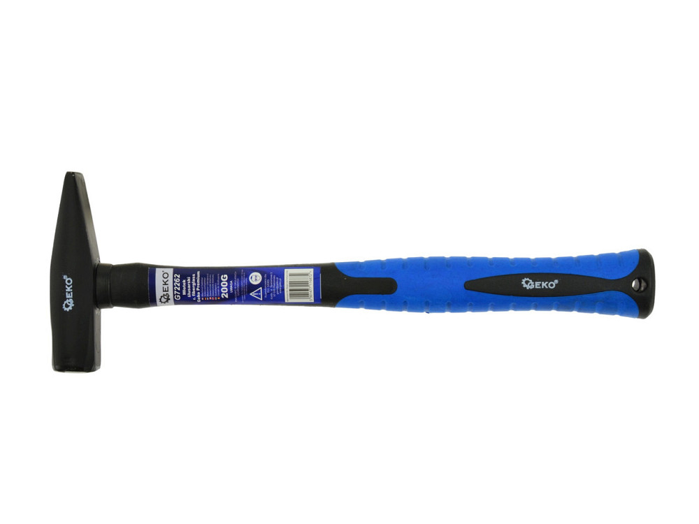 Молоток слюсарний "GeKo"-premium 0,2 кг з ручкою зі скловолокна покритого TPR Київ - фото 1