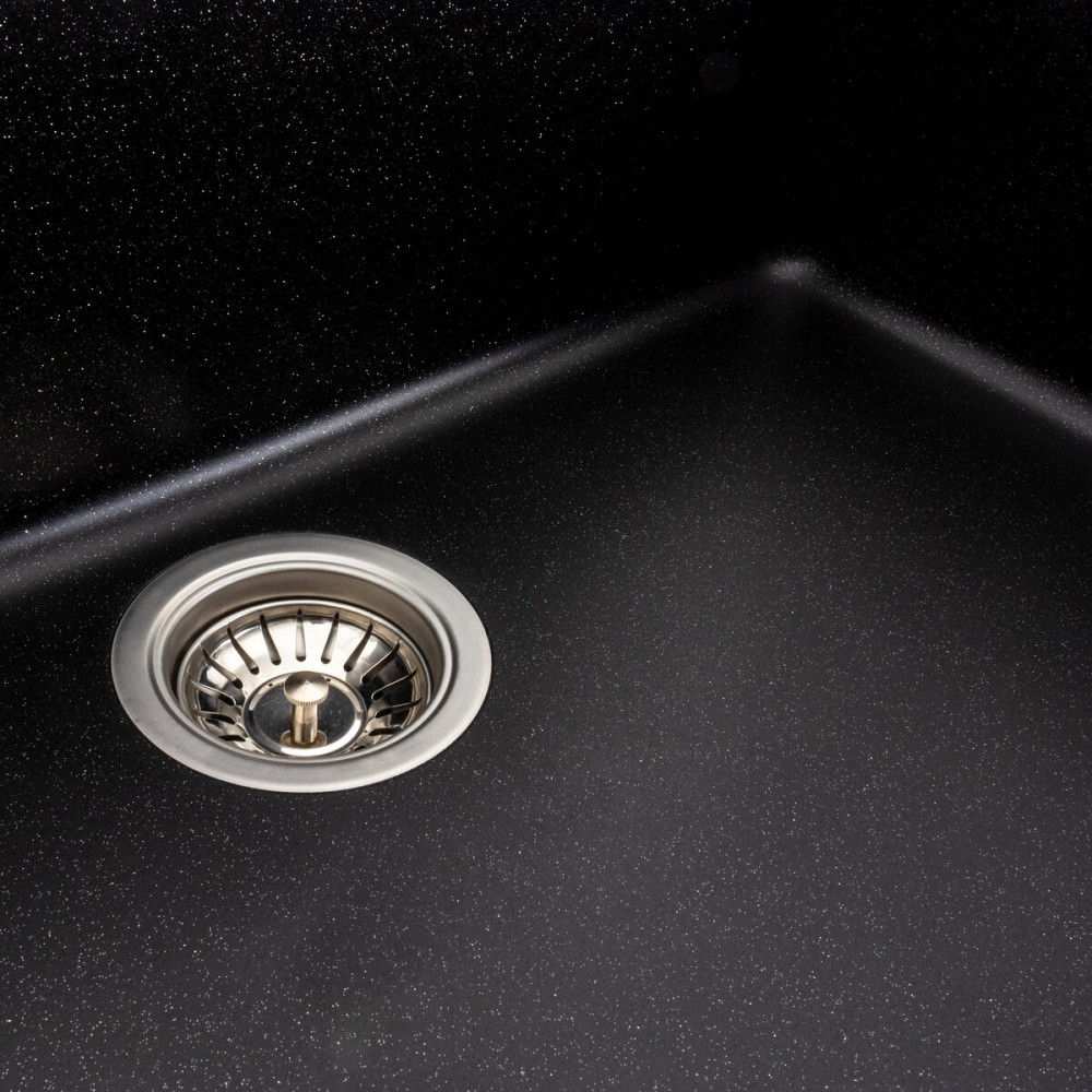 PLATINUM Гранітна мийка для кухні Platinum 7945 Paruana матова Чорний металік Київ - фото 6