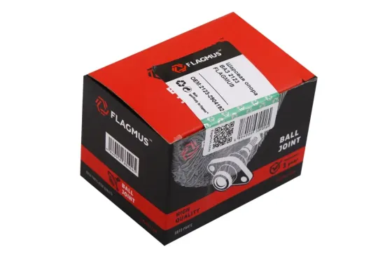 Шаровая опора 2123 Flagmus закатная с крепежом (пыльник под хомут силикон) Винница