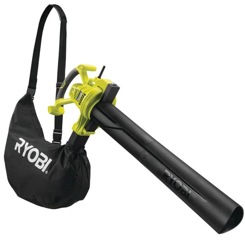 Повітродувка-пилосос садова RYOBI RBV3000CSV, 3000Вт (14 м?/хв) (+ Насадка для високошвидкісного збирання, Одеса - фото 3