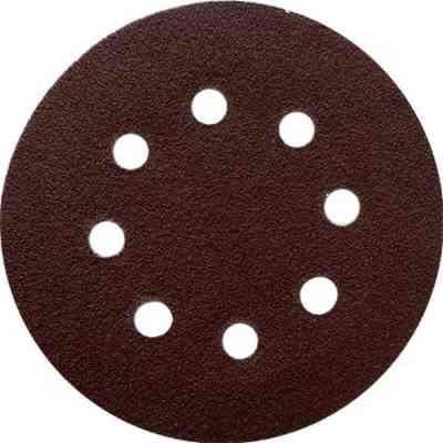 Круг зачистной Зеніт 125 мм с отверстиями под пылевывод (10 шт.) Р60 (12500060) Винница