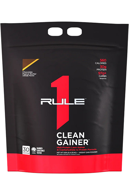 Гейнер Rule One Clean Gainer 4.47 kg (Chocolate Peanut Butter) Луцк - изображение 1