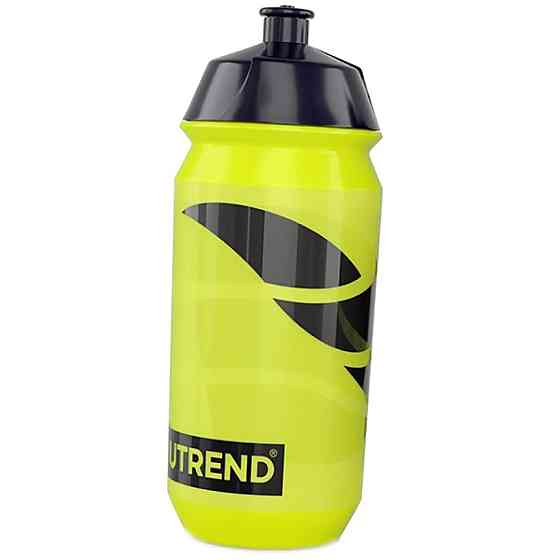 Спортивна пляшка Nutrend Sport bottle 500ml Yellow with black print Луцьк