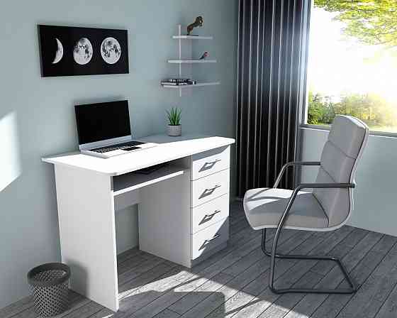 Стіл письмовий СП-1 №11, Білий, 900/550/760 Львів