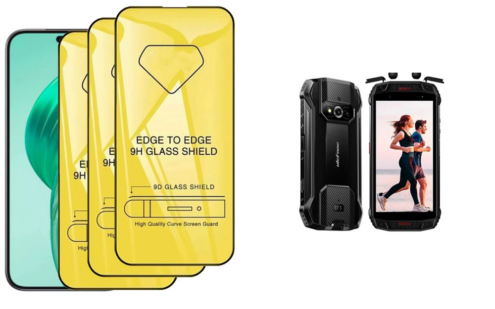 Защитное стекло DefenzoGlass для Ulefone Armor 15 – двойная прочность Киев - изображение 3