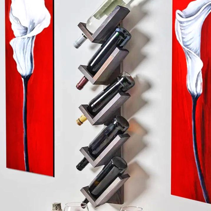 Настенная винная полка 