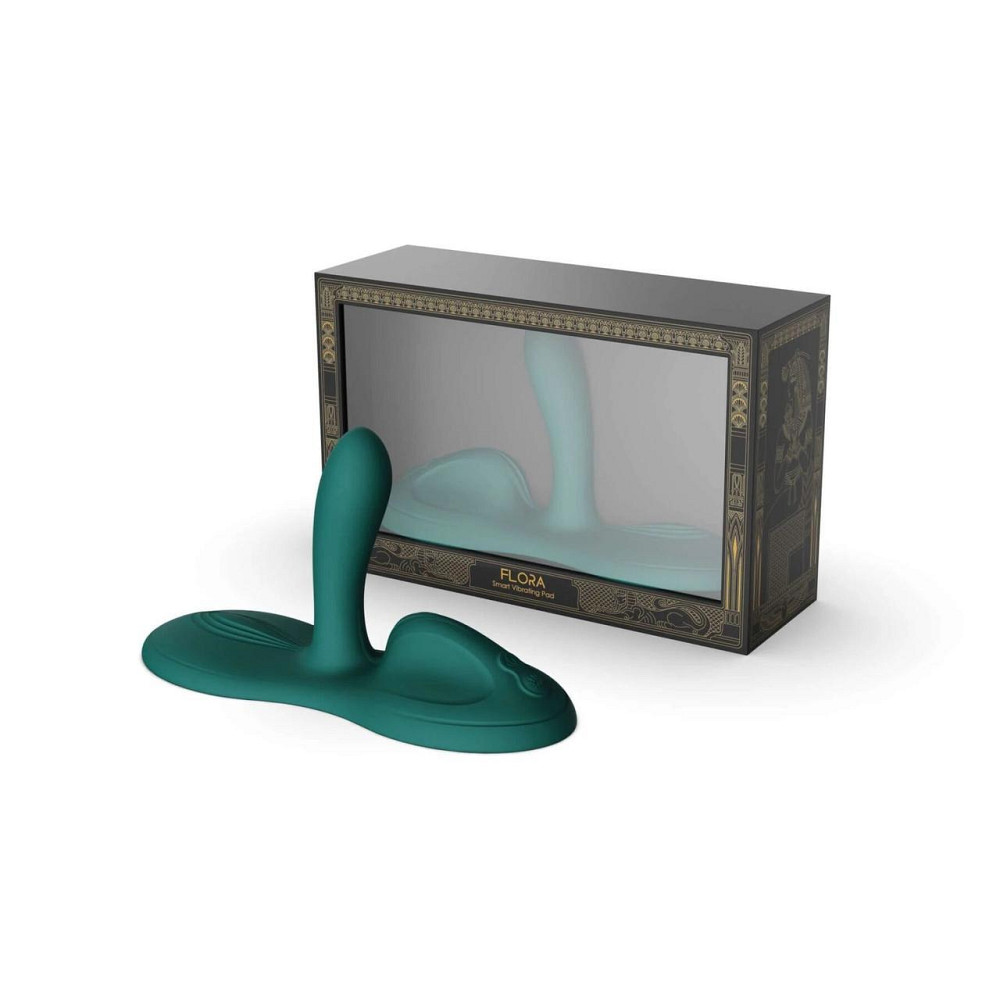 Sit-on-top смарт-вібратор Zalo – Flora Smart Vibrating Pad Turquoise Green, 9 моторів Sex Aura Київ - фото 7