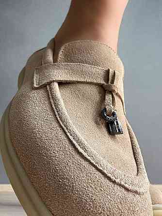 Туфлі жіночі Hengji 336-5 замшеві лофери з фурнітурою бежеві, 38, 24,5 см Київ