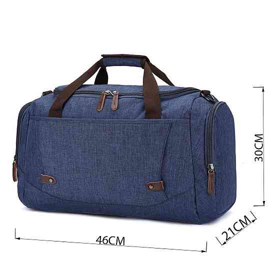 Дорожня сумка текстильна Vintage 20075 Синя Київ