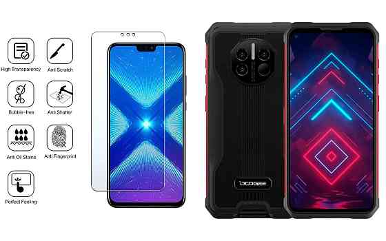 Защитное стекло NeoGlass для Doogee V10, Doogee V11 – ультрапрозрачное и устойчивое Киев