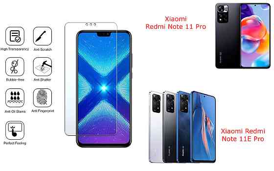 Защитное стекло NeoGlass для Xiaomi Redmi Note 11 Pro, Note 11E Pro – ультрапрозрачное и устойчивое Киев