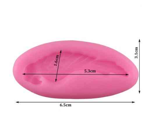 Молд силиконовый Попугай 31 на 65 мм розовый Киев
