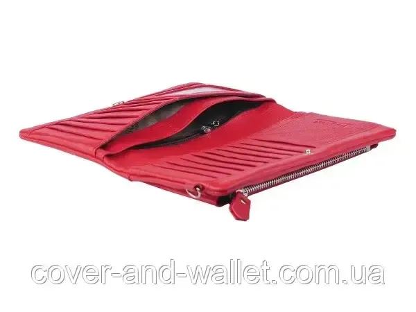 Стильний жіночий шкіряний гаманець клатч бірюзового кольору Boston B 213 Київ - фото 2