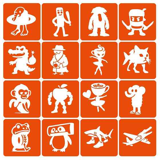 Набор трафаретов для биотату 