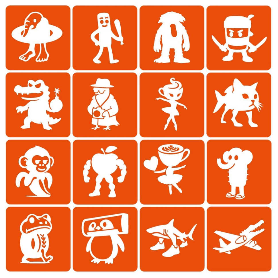 Набор трафаретов для биотату 