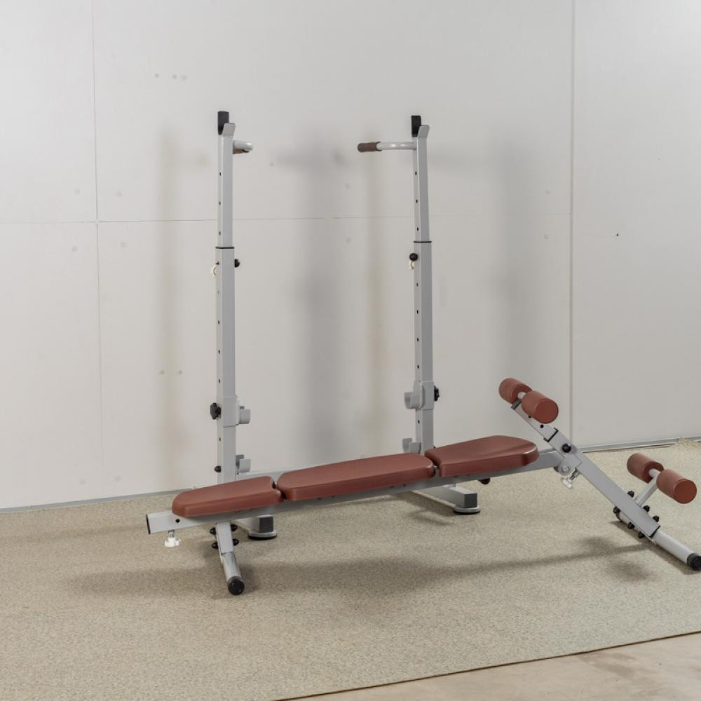 Скамья тренировочная многофункциональная универсальная для жима пресса бицепса гиперэкстензия брусья отжимания Кам'янське - фото 7