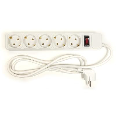 Мережевий фільтр живлення PowerPlant 1.8 м, 5 розетoк, евростандарт (JY-1056/1.8) (PPSA10M18S5) Вінниця - фото 1