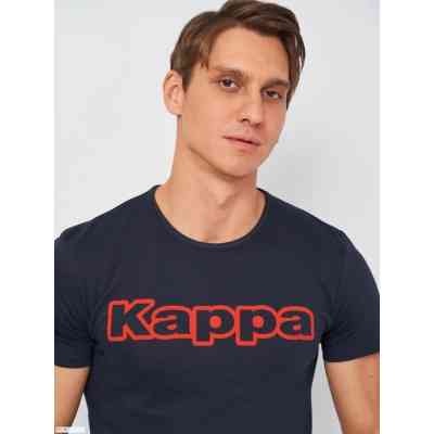 Футболка Kappa T-shirt Mezza Manica Girocollo K1335 BluNavy con stampa logo pet темно-синій L (8032606509726) Винница