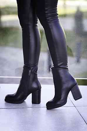 Жіночі черевики ARLEN чорні натуральна шкіра каблук 9см розміри 36р. 37р. (2990) Коломия