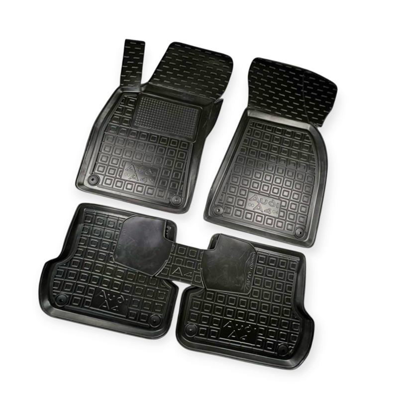 Коврики салона автомобиль Ауди  А4 В6, В7 (2000-2008) борт 2,5 см, с перемычкой Мукачево - изображение 1