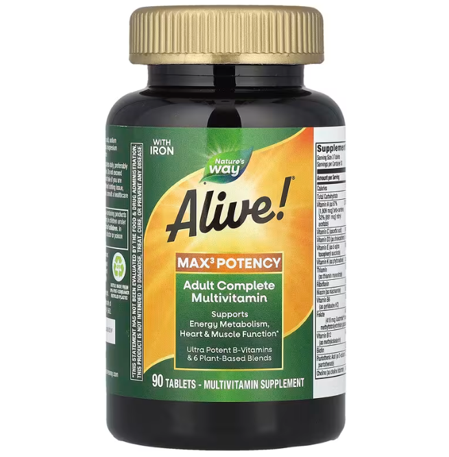 Мультивітаміни Nature's Way Alive! Multivitamin 90 таблеток Київ - фото 2