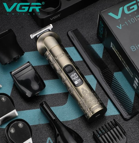 Машинка для стрижки волосся багатофункціональна VGR V109 6в1 із зарядкою від USB, насадки довжини від 3-12мм Одеса - фото 4