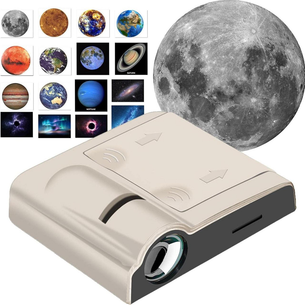 Проектор міні 16 слайдів місяць земля космос кишеньковий від батарейок Київ - фото 2