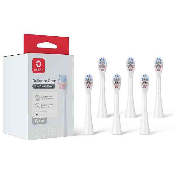 Насадка для зубної електрощітки Oclean Delicate Care P3K1 White 6 шт (6970810557404) ( white ) Харків